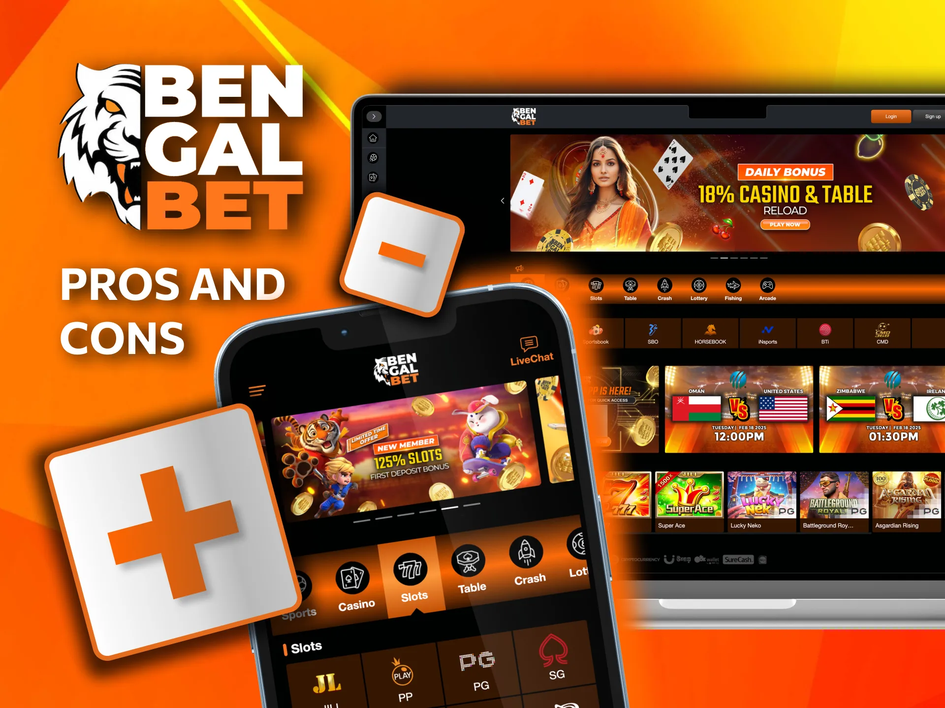 Evaluate the pros and cons of using Bengalbet for sports betting and casino games.