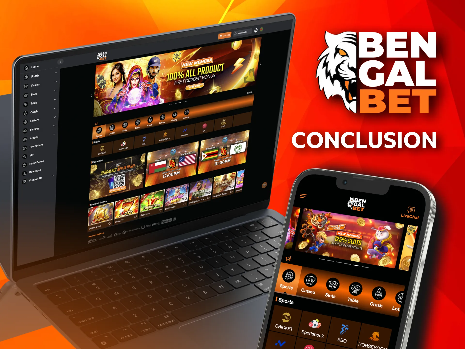 Bengalbet is a reliable platform for sports betting and casino games.