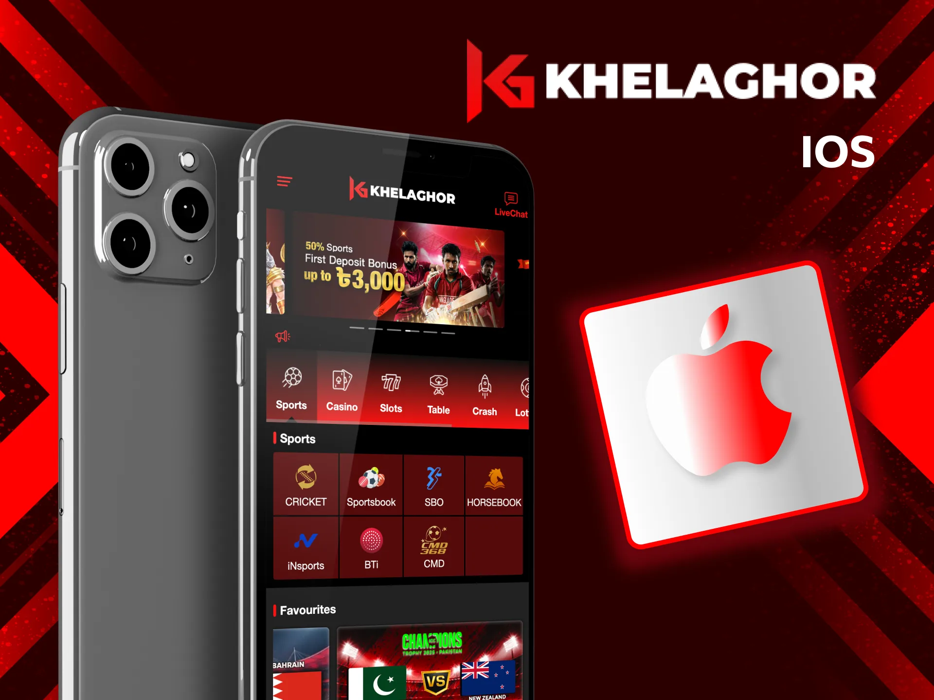 Install the Khelaghor iOS app from the App Store when ready.