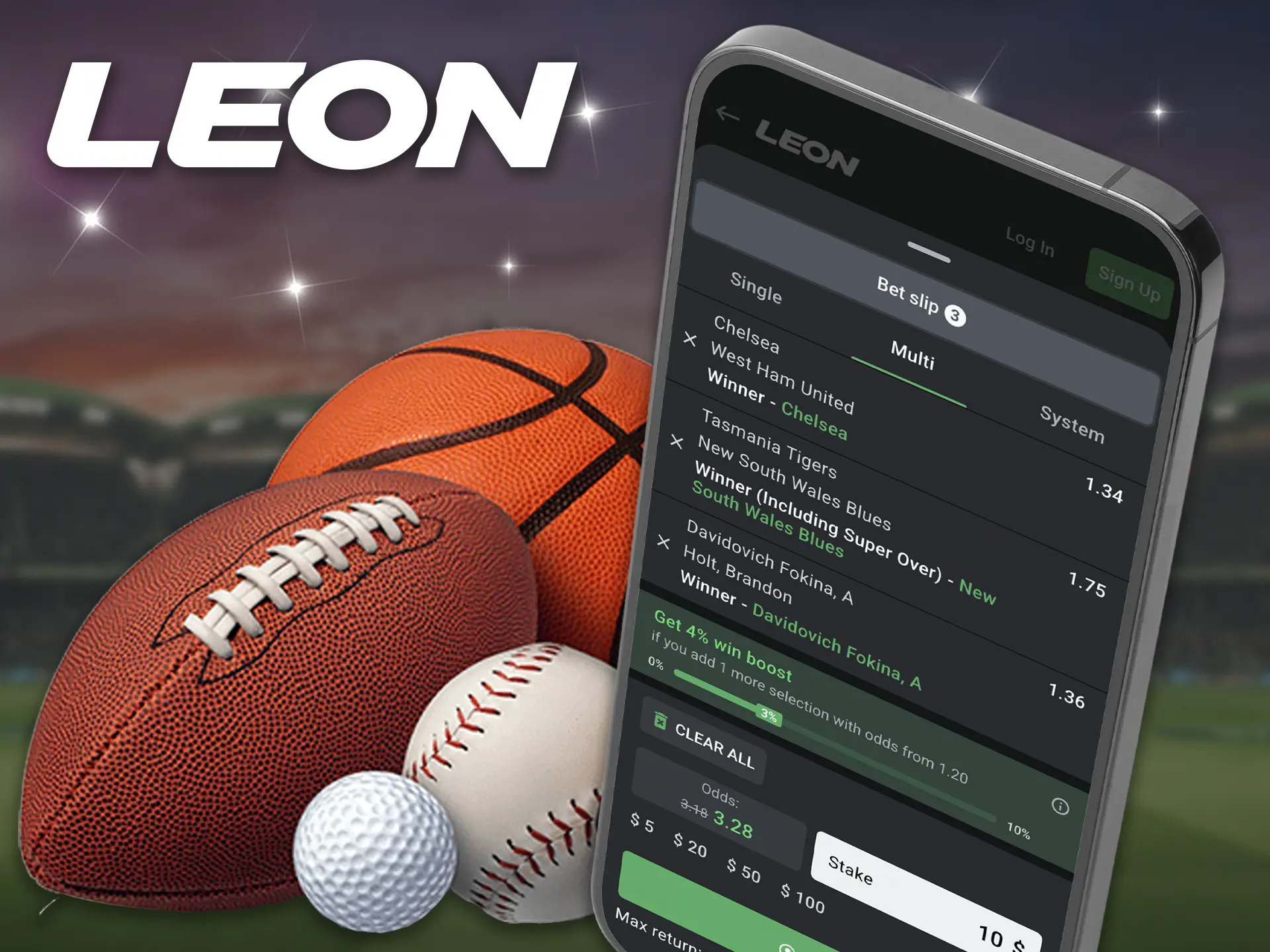 Here, Leon Bet app players can bet on several outcomes at once, the odds add up, and if one of the bets in the pool loses, the entire pool loses as well.