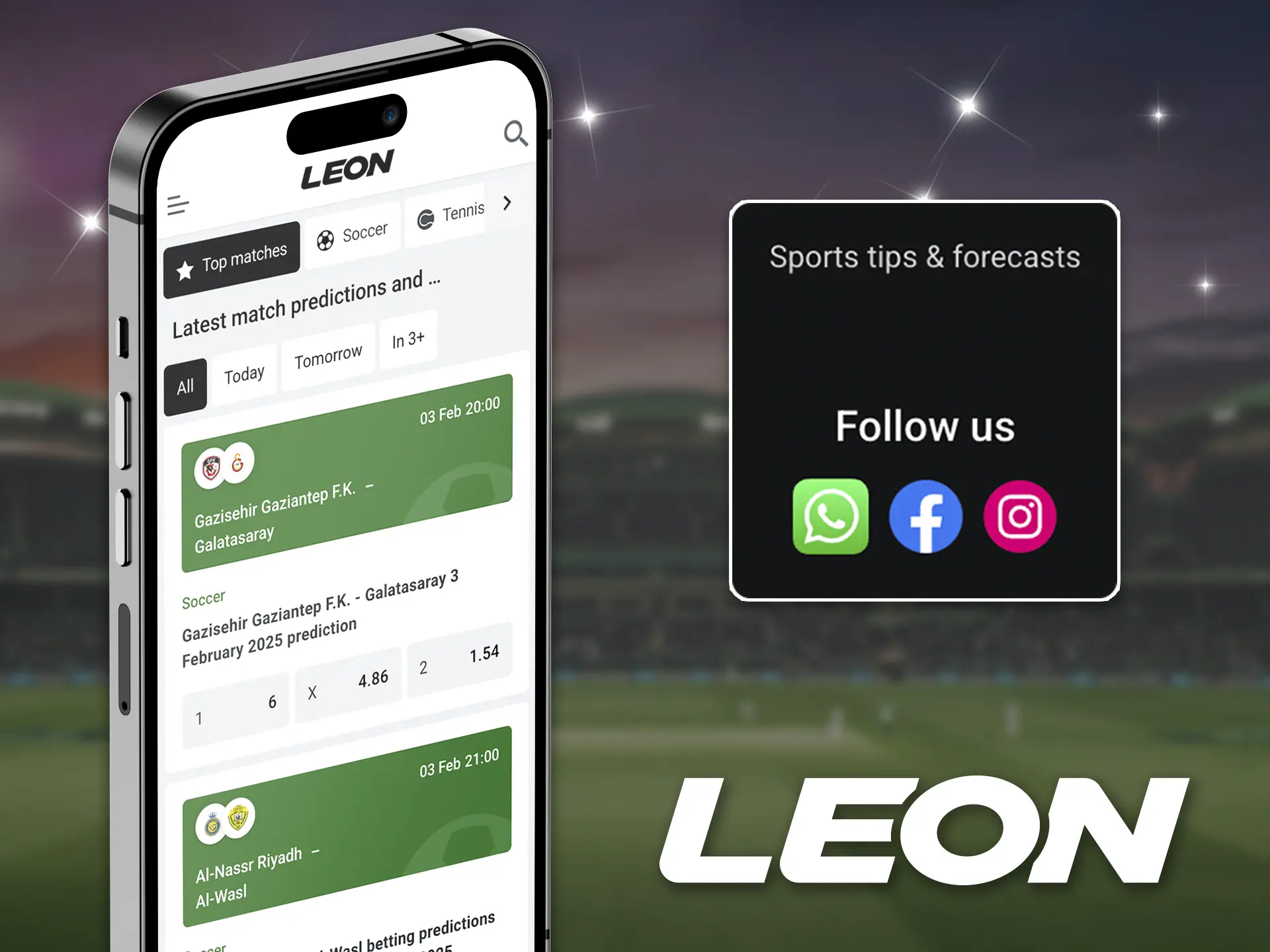 It is always a good idea to stay up-to-date on all the new developments at Leon Bet, as well as important information about athletes.