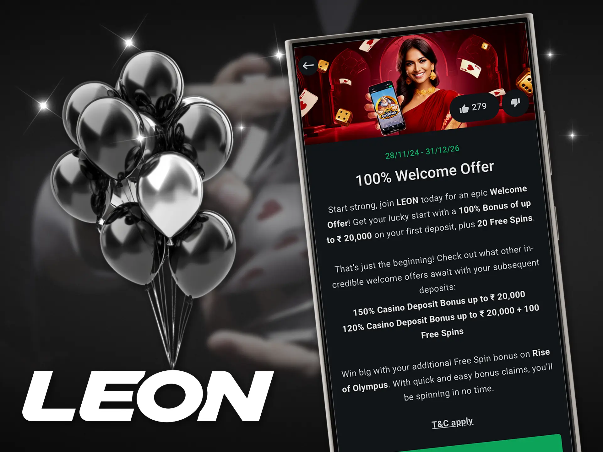 Players from Bangladesh at Leon Bet will get a nice addition to their account, up to 34,000 BDT.