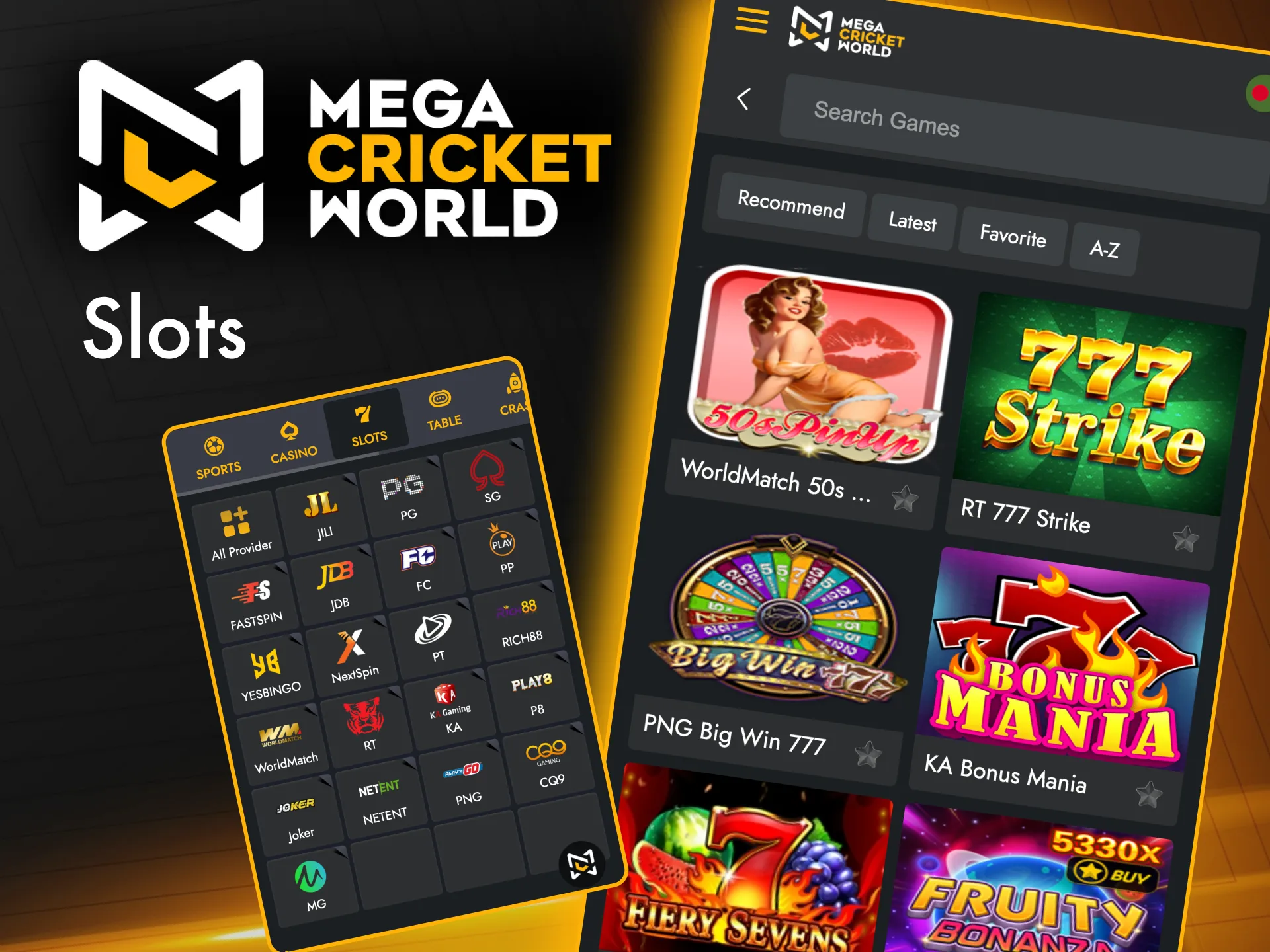 Discover countless slots at Mega Cricket World Casino, featuring multiple paylines and bonuses.