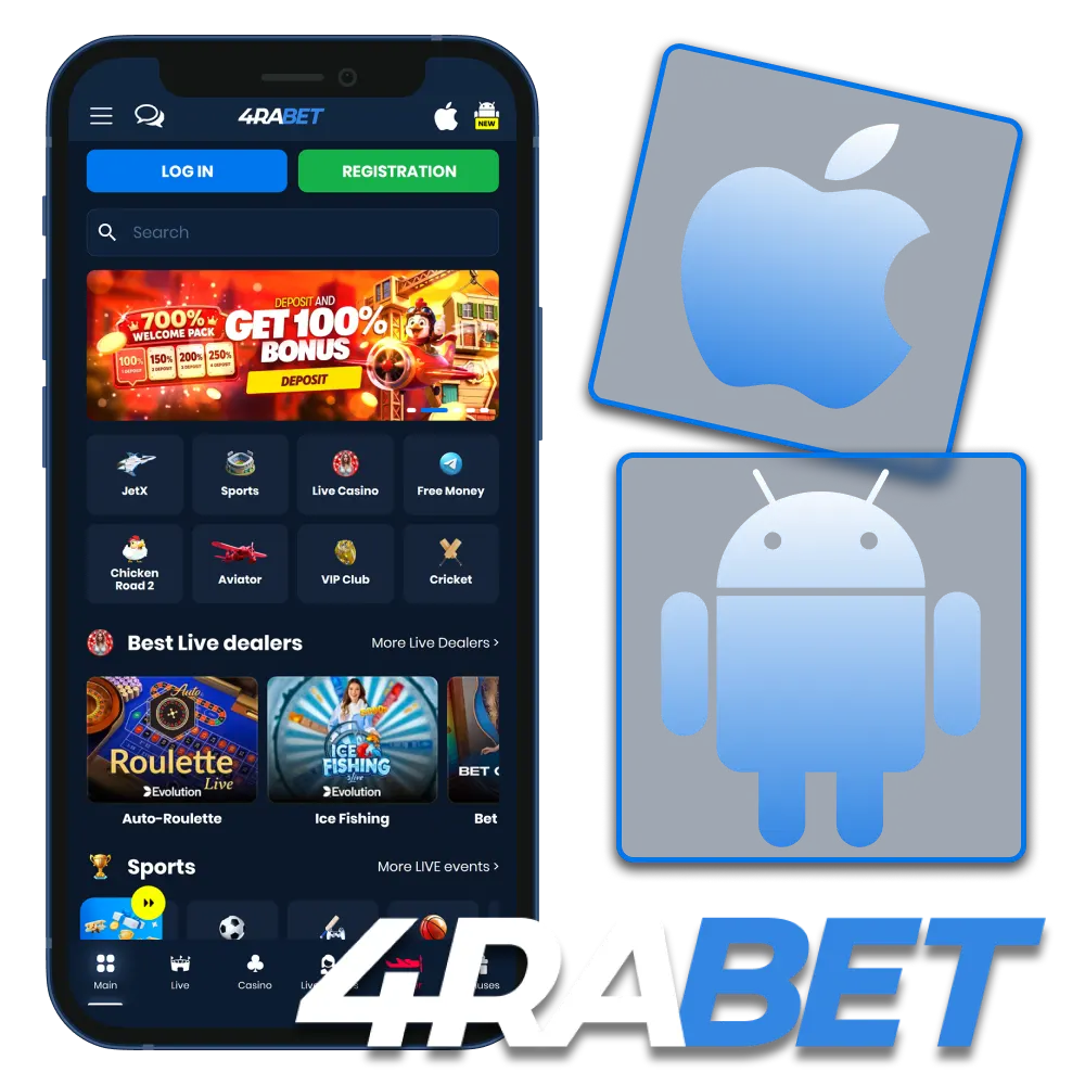 Check out the official 4rabet app for Android and iOS.