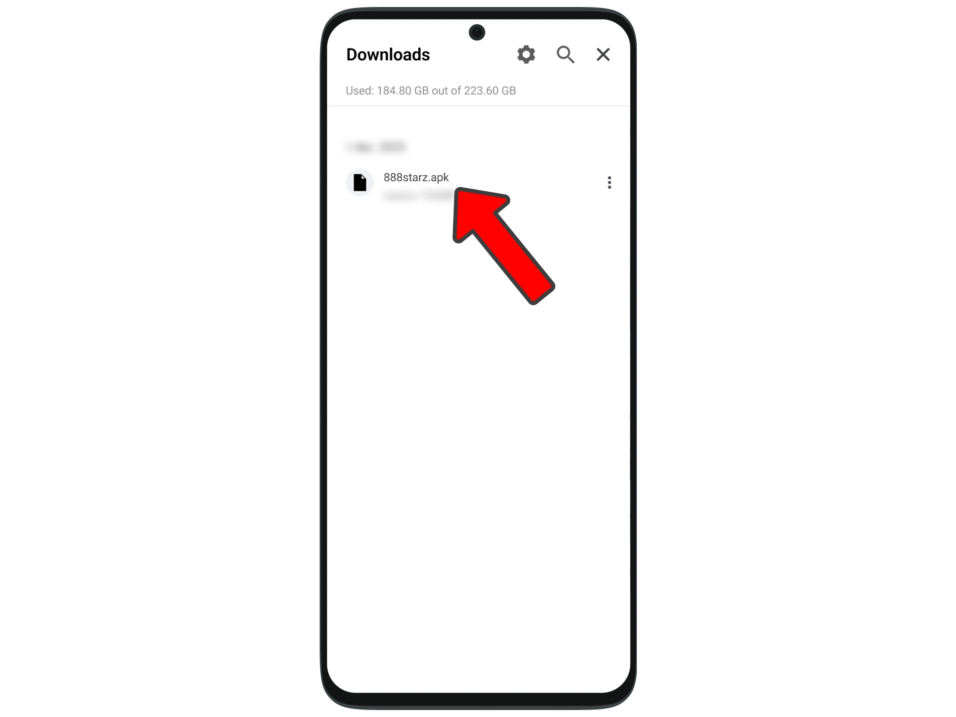 Wait for the download to complete and then open the 888Starz APK file.