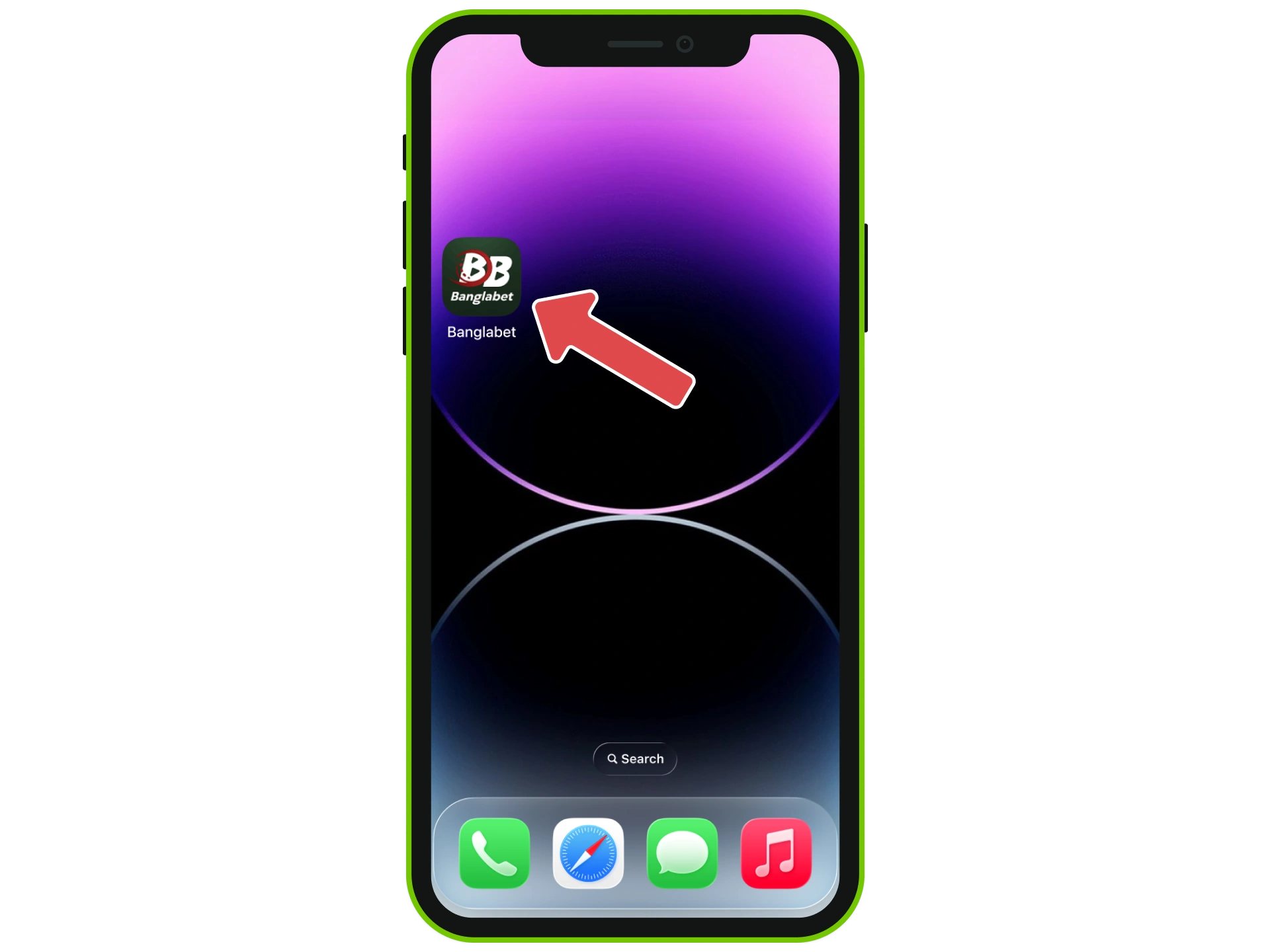 The Banglabet icon on your home screen lets you visit the site easily.