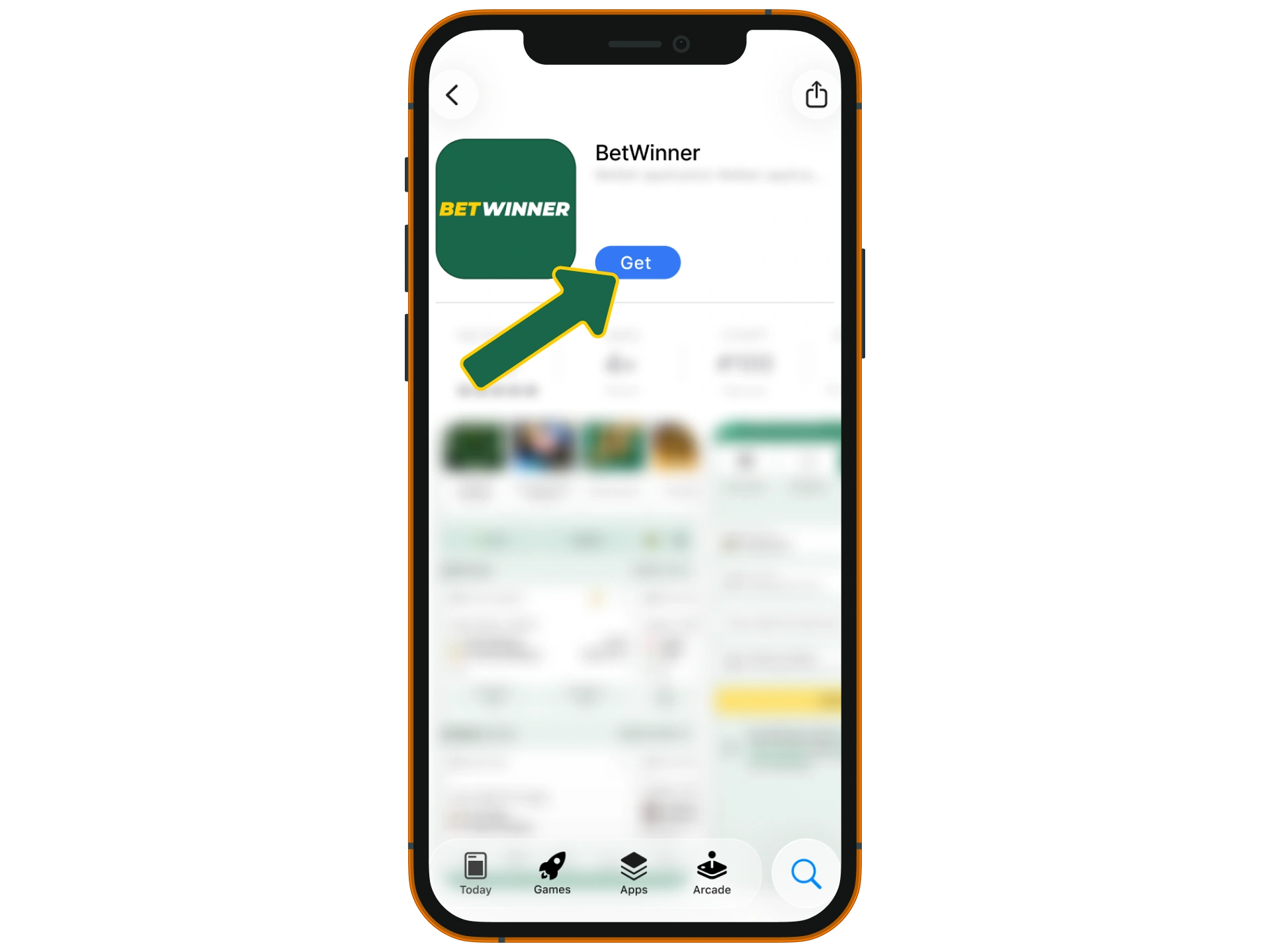 Download BetWinner from the App Store.