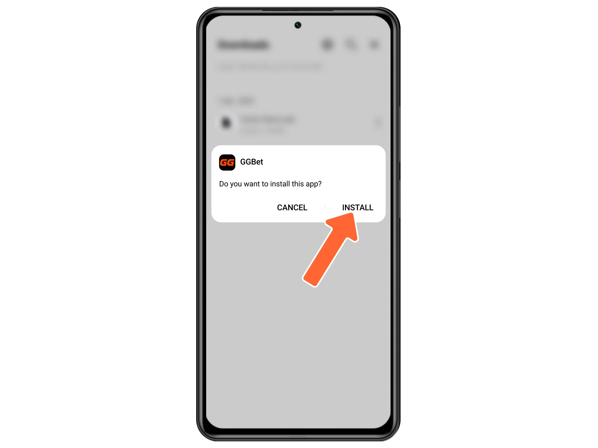 Open the GGbet APK file and begin the installation.