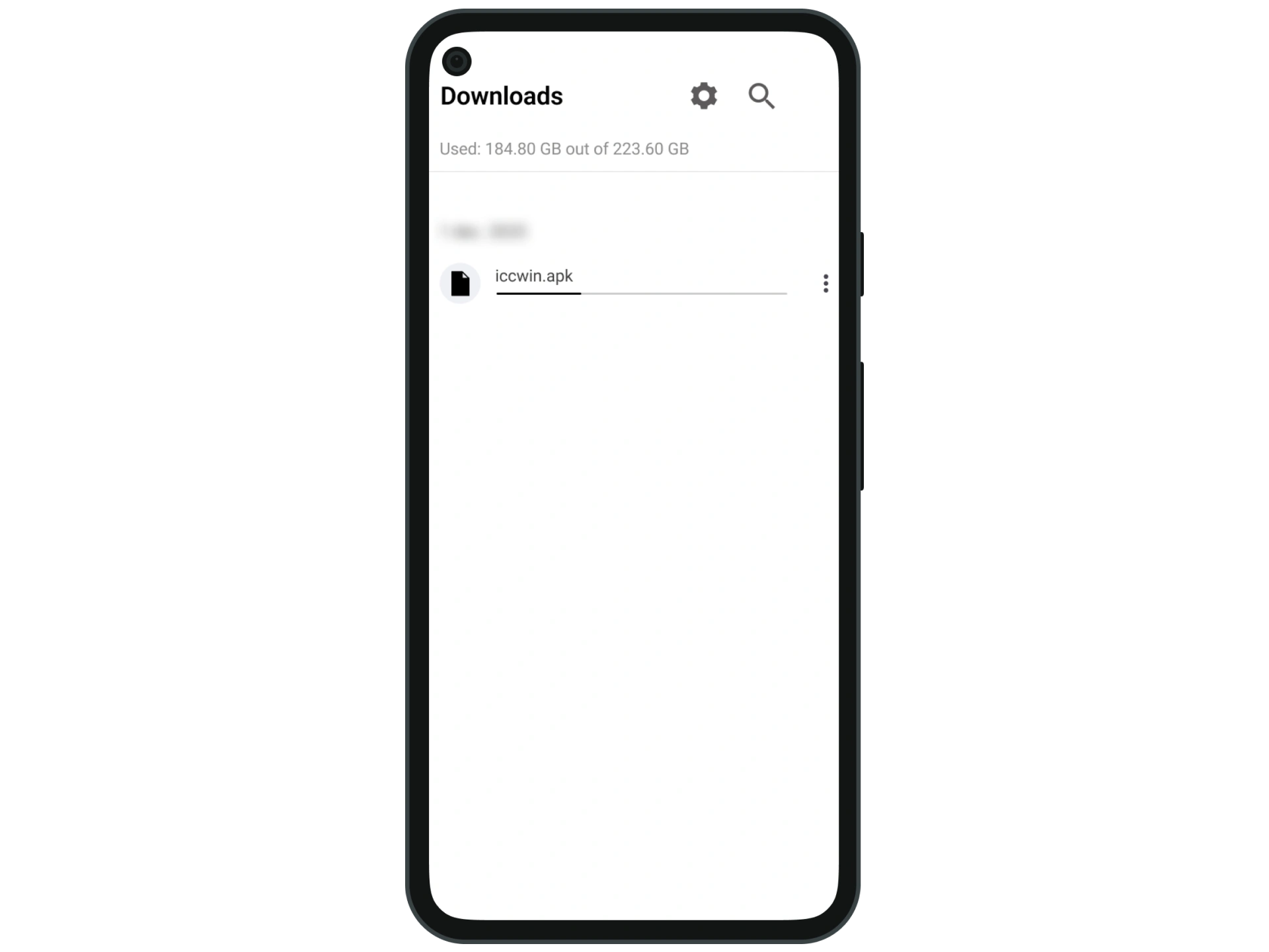Download the Iccwin APK file and wait for the download to finish.