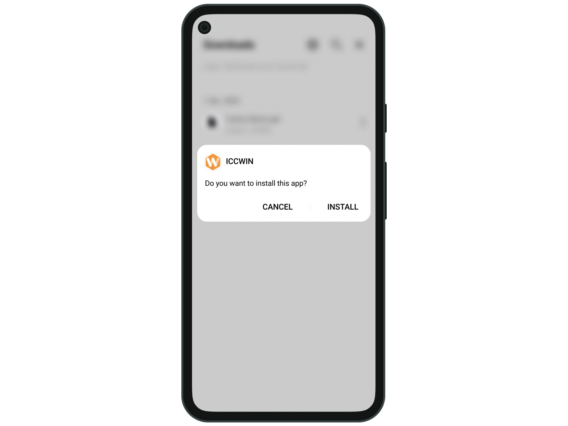 Finish the installation of the Iccwin app.