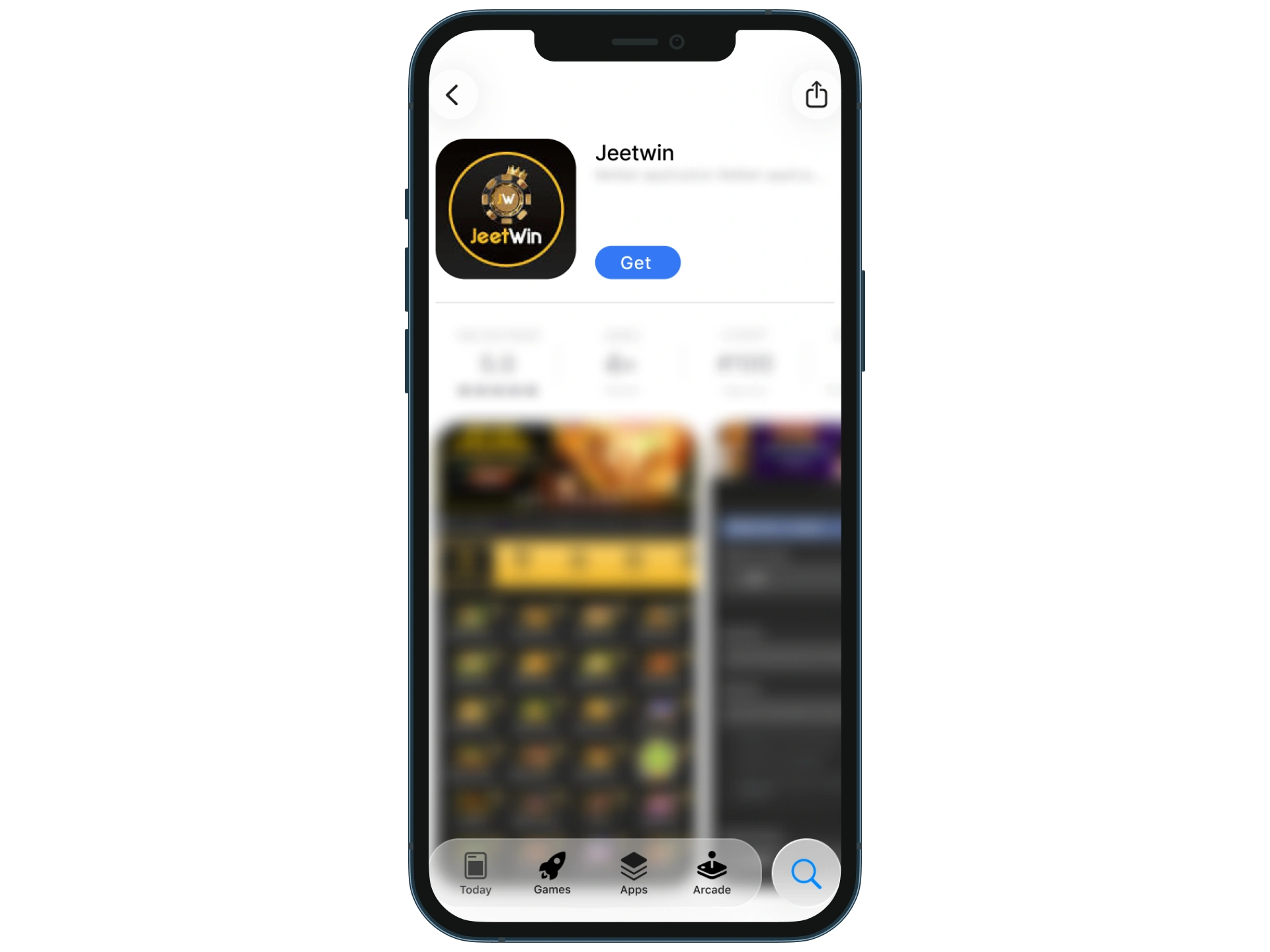 Install JeetWin from the App Store and find the app on your home screen.