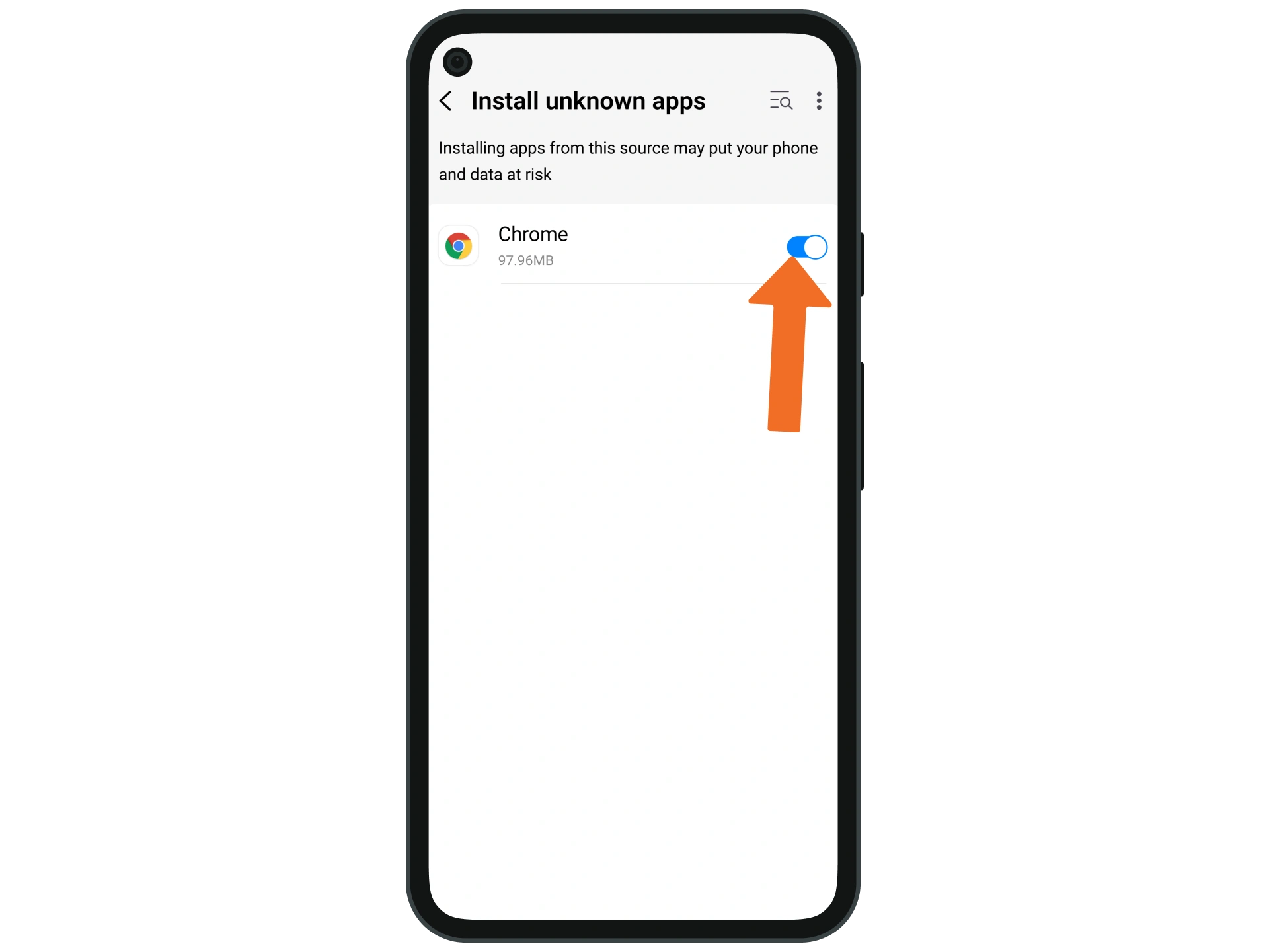 Allow the installation of the Krikya APK file.