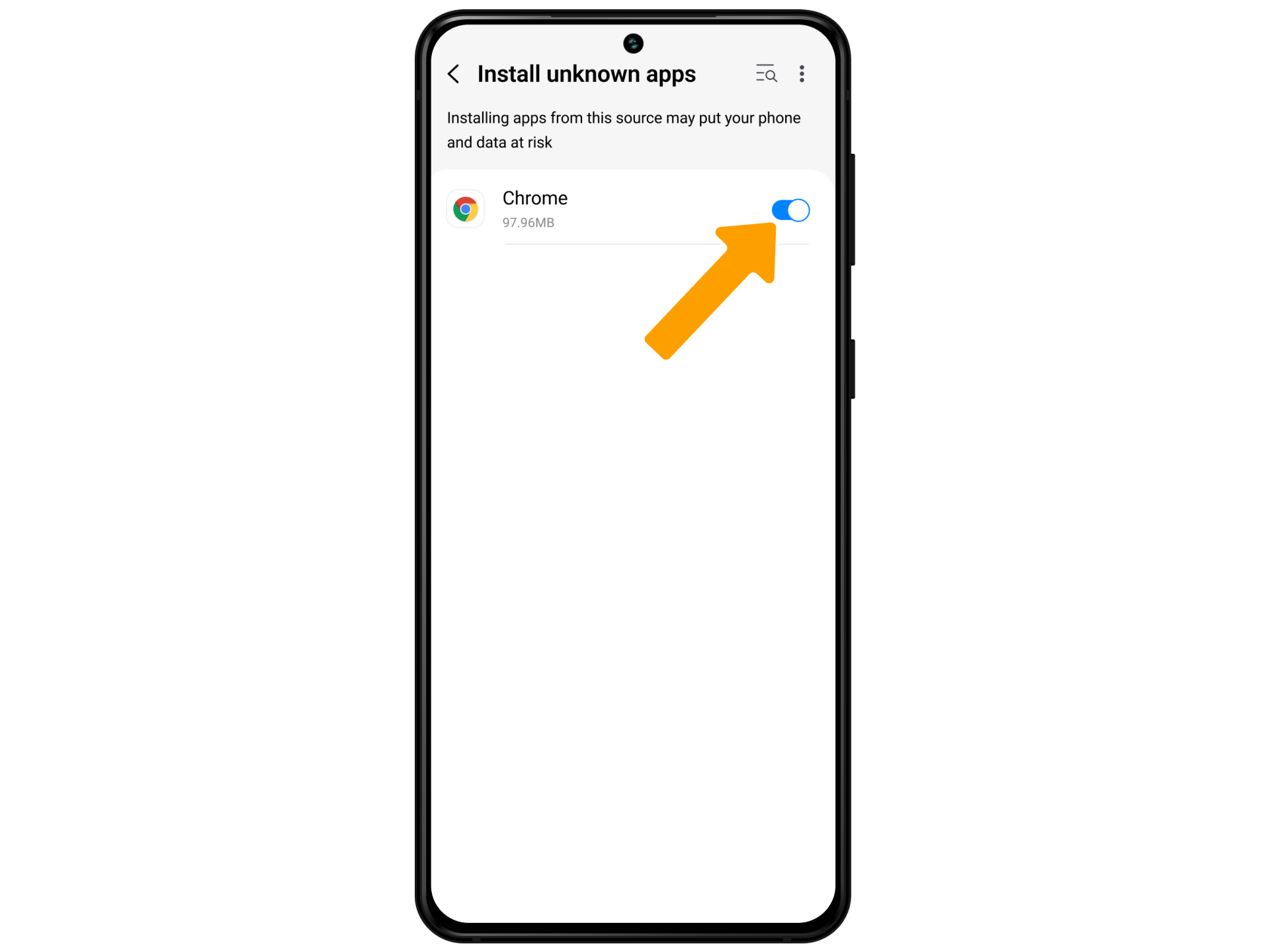 Enable 'Unknown sources' in your Android settings for MWC casino.